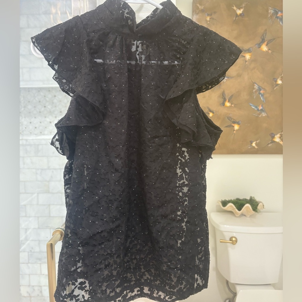 Sabina Musayev flutter sleeve top